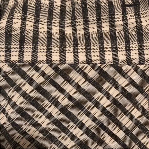 NWT Lewit Black/Ivory Chandler Plaid Peplum Coat Blazer Jacket Size XL - Picture 7 of 7